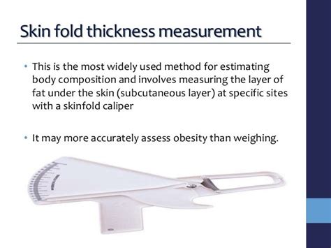 the most common site used for obtaining skinfold thickness measurements|skinfold measurement tool.